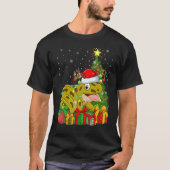 Tree Frog   Xmas Holiday Santa Tree Frog Christmas T-shirt (Voorkant)