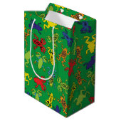 Tree Frogs Kids Verjaardag Medium Cadeauzakje (Achterkant Gekanteld)
