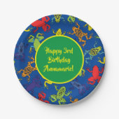 Tree Frogs Kids Verjaardag Papieren Bordje (Voorkant)