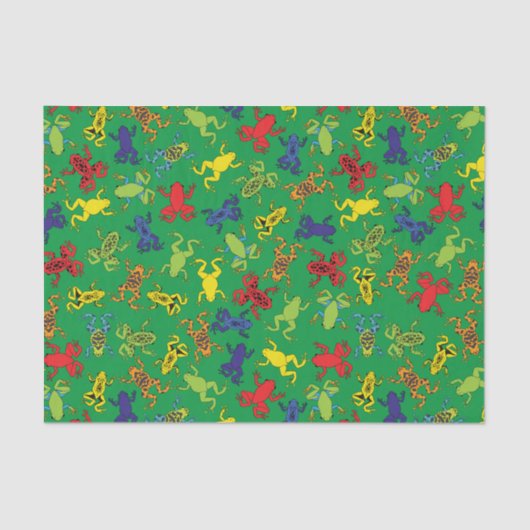 Tree Frogs Kids Verjaardag Tissuepapier (Voorkant)
