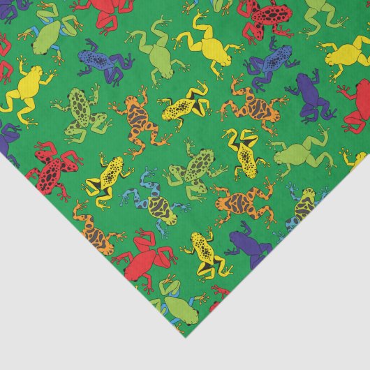 Tree Frogs Kids Verjaardag Tissuepapier (Detail)