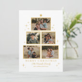 Tree Gallery bewerkbare kleur vakantie fotokaart Feestdagenkaart (Staand voorkant)