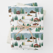 Tree Getting Day Holiday Wrap (3 vellen) Inpakpapier Vel (In situ)