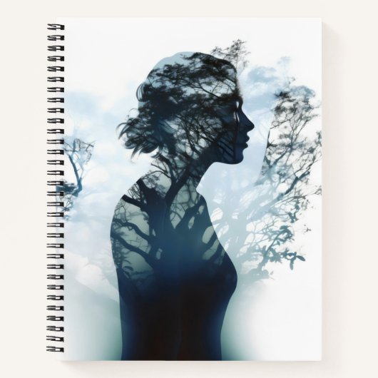 Tree Girl dubbele belichting Notitieboek (Voorkant)