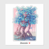 Tree Girl Surreal Sticker (Vel)