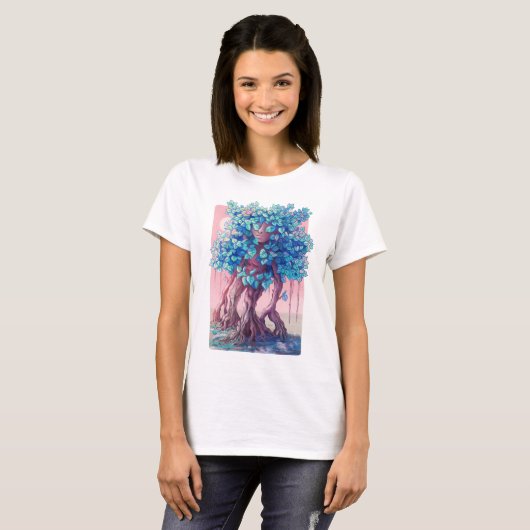 Tree Girl Surreal T-shirt (Voorkant volledig)