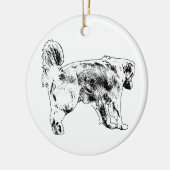 Tree-Glow Stride Charme Keramisch Ornament (Links)