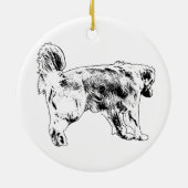 Tree-Glow Stride Charme Keramisch Ornament (Achterkant)