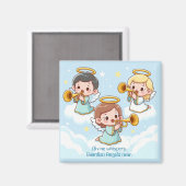 Tree Guardian Angels spelen trompetten Magneet (Voorkant / Achterkant)