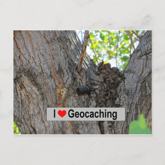 Tree Hanger Cache: Geocaching Briefkaart (Voorkant)