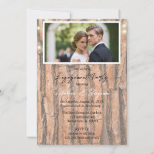 Tree Heart Gradient Photo Engagement Party