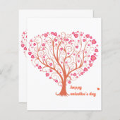 Tree Heart Happy Valentine Day (Voorkant / Achterkant)