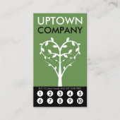 Tree Heart Loyalty Punch Card (Voorkant)