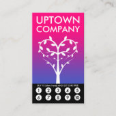 Tree Heart Loyalty Punch Card (Voorkant)