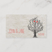 Tree & Hearts Dank u Visitekaartje (Achterkant)