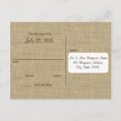 Tree Hearts Wedding Response Kaart (Achterkant)