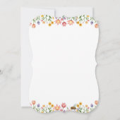 Tree House Verjaardag Natuur Bloemen Uitnodiging (Achterkant)