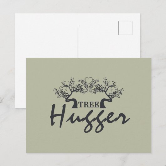 Tree Hugger Briefkaart (Voorkant / Achterkant)