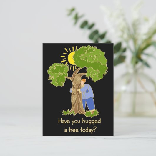 Tree Hugger Briefkaart (Staand voorkant)