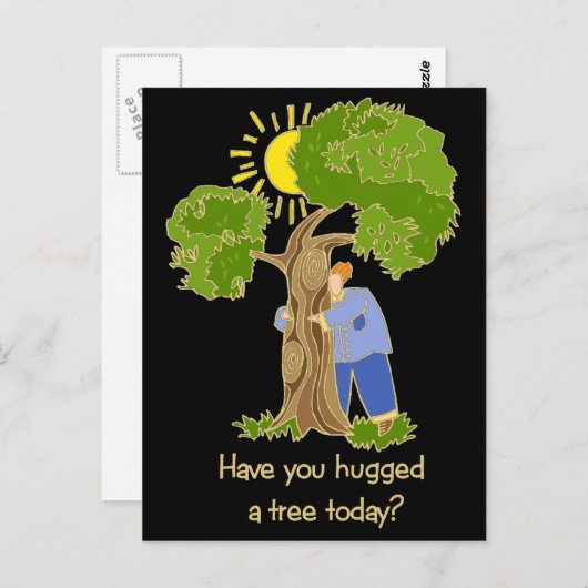 Tree Hugger Briefkaart (Voorkant / Achterkant)