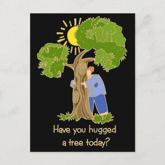 Tree Hugger Briefkaart (Voorkant)