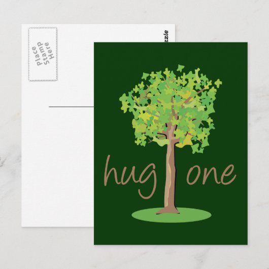 Tree Hugger Briefkaart (Voorkant / Achterkant)