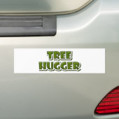 Tree Hugger Bumpersticker (Op auto)