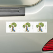 Tree Hugger Bumpersticker (Op auto)
