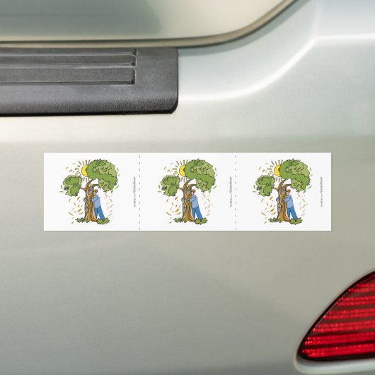 Tree Hugger Bumpersticker (Op auto)