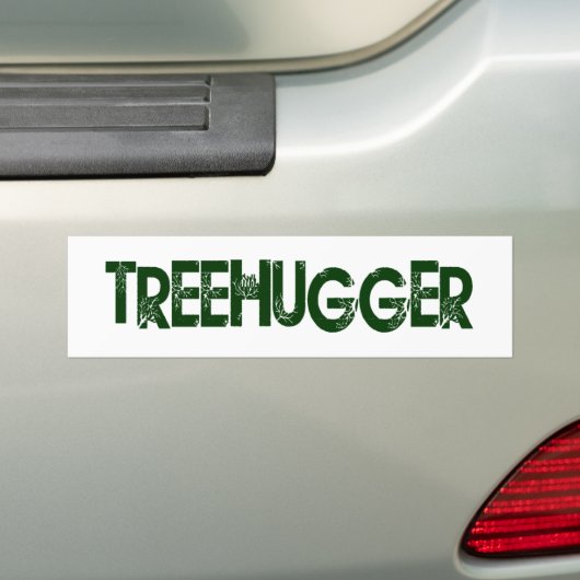 Tree Hugger Bumpersticker (Op auto)