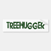 Tree Hugger Bumpersticker (Voorkant)