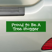 Tree Hugger Bumpersticker (Op auto)