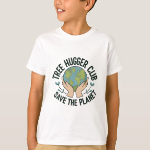 Tree Hugger Club – Red de planeet T-shirt