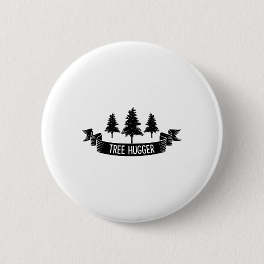 Tree Hugger Earth Day Ronde Button 5,7 Cm (Voorkant)