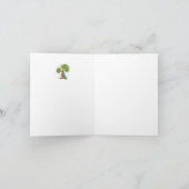 Tree Hugger Feestdagen Kaart (Binnen)