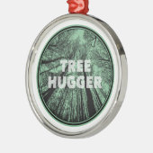 Tree Hugger Green Metalen Ornament (Links)