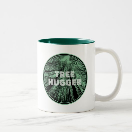 Tree Hugger Green Tweekleurige Koffiemok (Rechts)