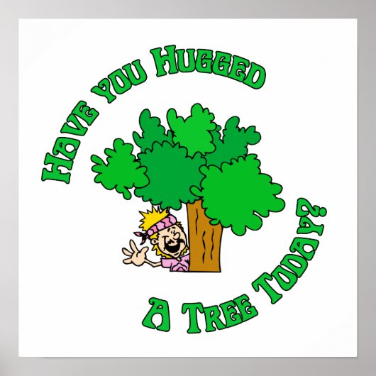 Tree Hugger Hippie Poster (Voorkant)