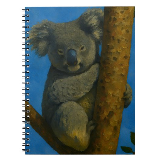 Tree Hugger - Koala in het bladerdak Notitieboek (Voorkant)