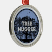 Tree Hugger Metalen Ornament (Rechts)