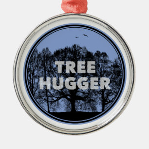 Tree Hugger Metalen Ornament