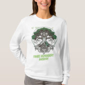 Tree Hugger - milieubewustzijn T-shirt (Voorkant)