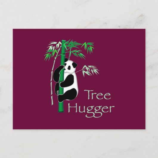 Tree Hugger Panda Briefkaart (Voorkant)