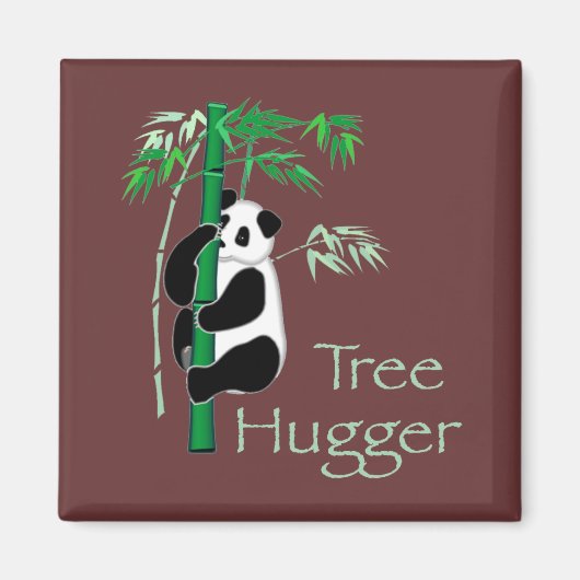 Tree Hugger Panda Magneet (Voorkant)