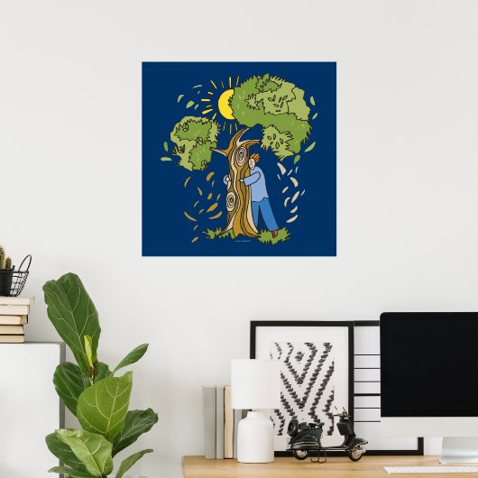 Tree Hugger Poster (Thuiskantoor)