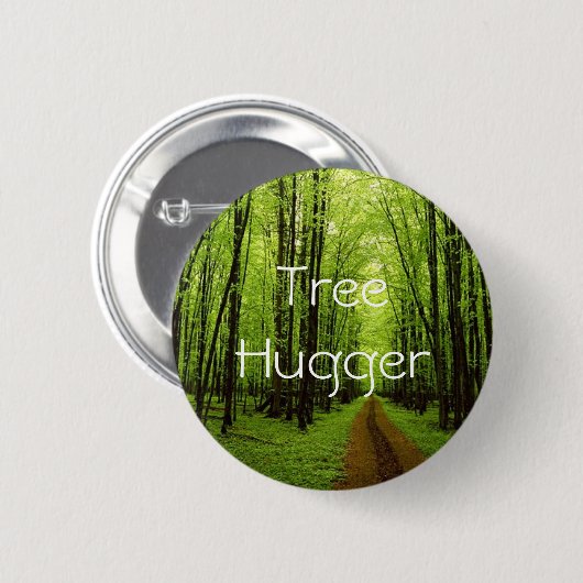 Tree Hugger Ronde Button 5,7 Cm (Voorkant /achterkant)
