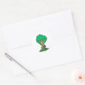 Tree Hugger Ronde Sticker (Envelop)
