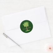 Tree Hugger Ronde Sticker (Envelop)