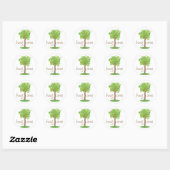 Tree Hugger Ronde Sticker (Vel)