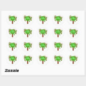 Tree Hugger Ronde Sticker (Vel)